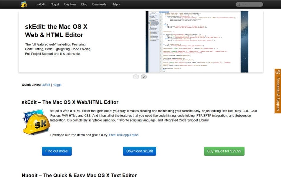 Best Free Code Editors For Developers 59 skEdit