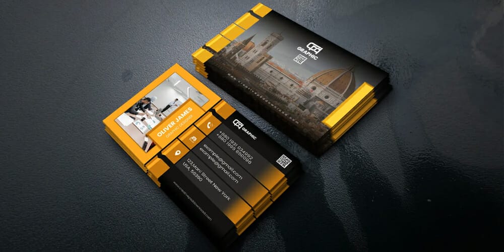 100+ Free Business Cards PSD 211 3D Classic Business Card