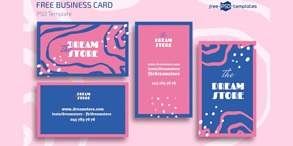 100+ Free Business Cards PSD 298 Abstract Business Cards Templates