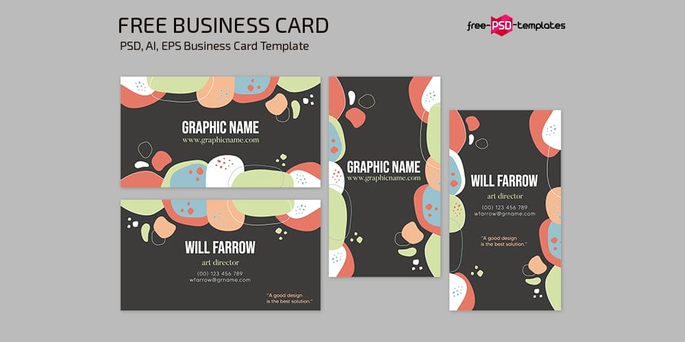 100+ Free Business Cards PSD 405 Business Card Template