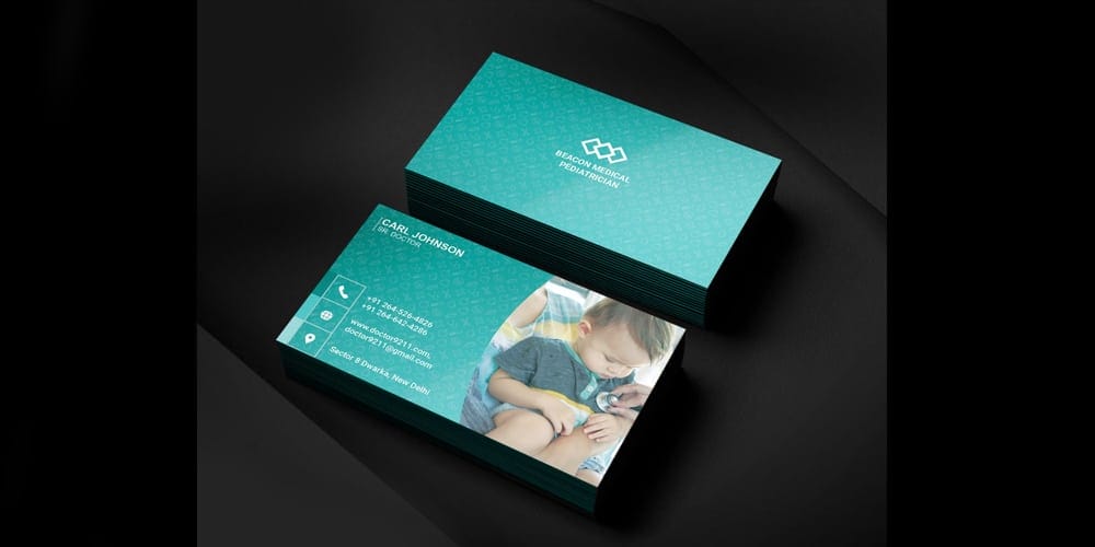 100+ Free Business Cards PSD 53 Business Card for Pediatrician
