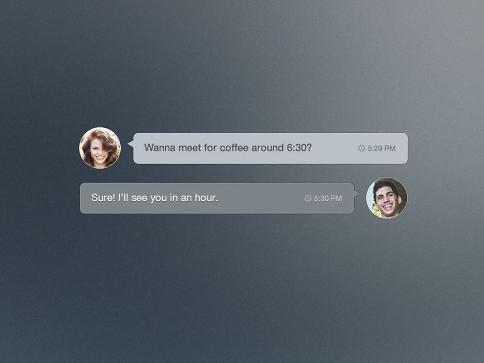 75+ Latest Free UI designs PSD 53 Chat Elements (Free PSD)