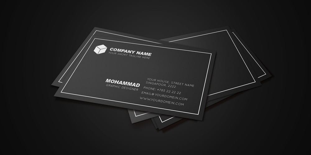 100+ Free Business Cards PSD 247 Corporate Business Card PSD