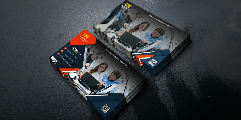 100+ Free Business Cards PSD 215 Corporate Business Card Template