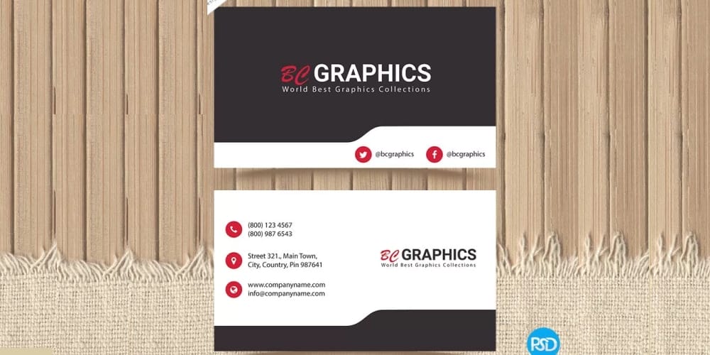 100+ Free Business Cards PSD 284 Corporate Business Card Template PSD