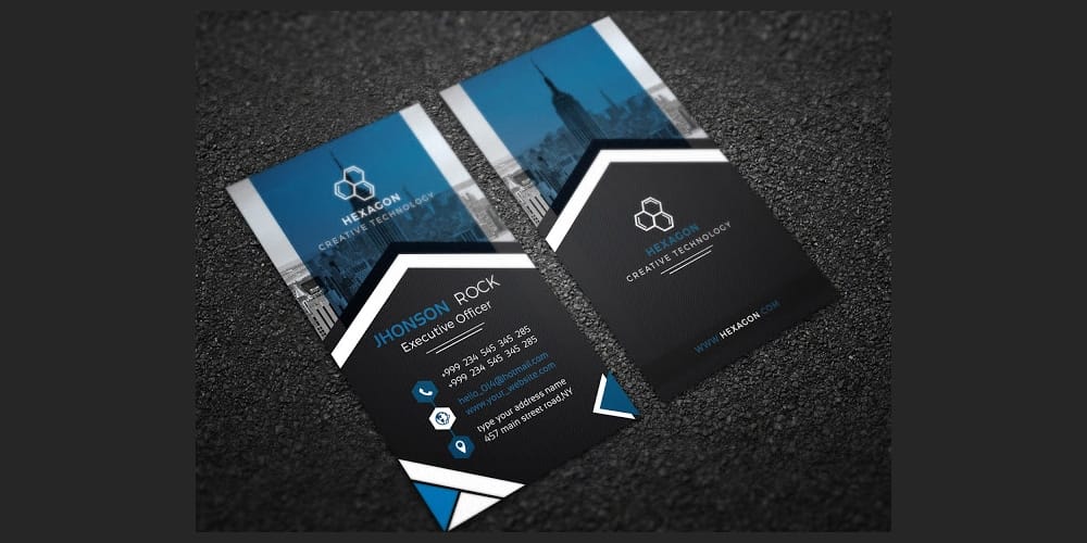 100+ Free Business Cards PSD 251 Corporate Modern Business Card PSD