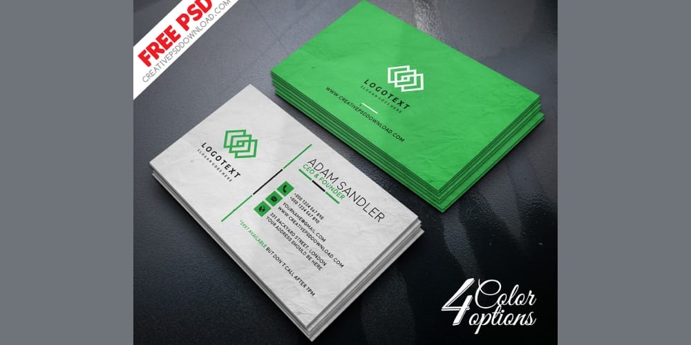 100+ Free Business Cards PSD 262 Corporate Multipurpose Business Card PSD