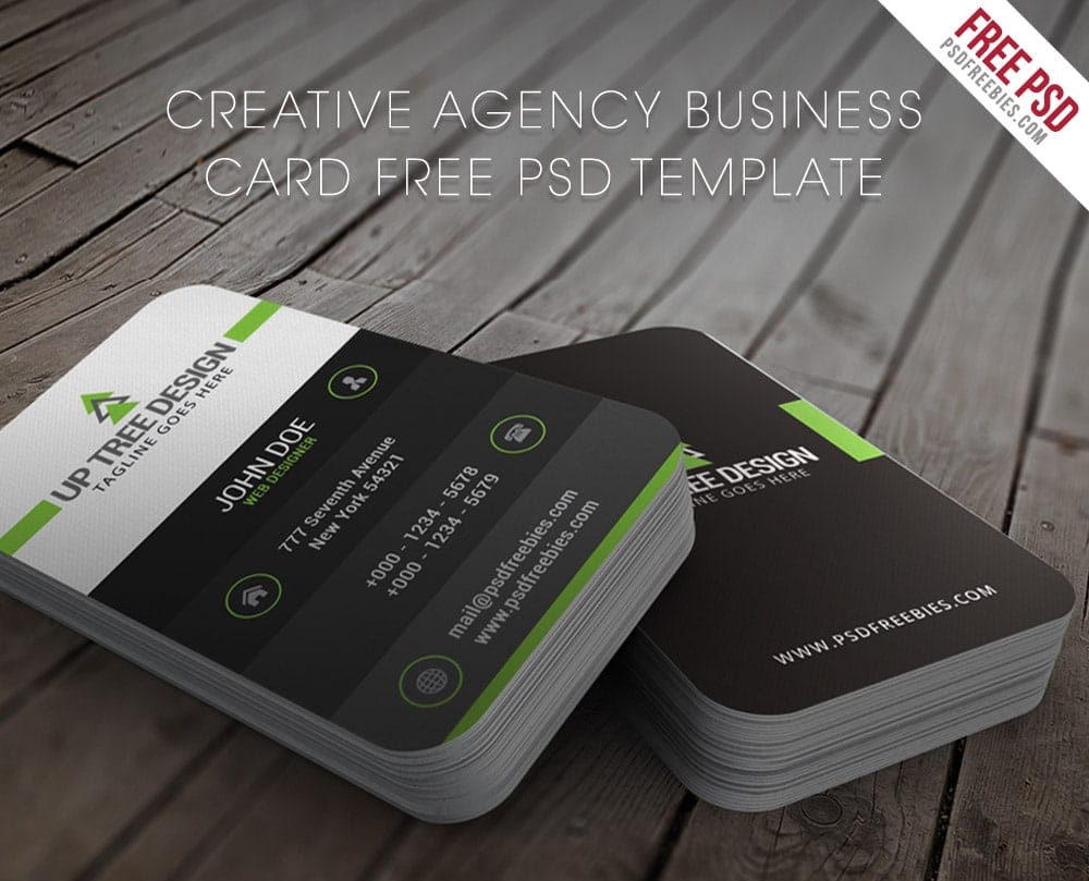 Creative Agency Business Card Template PSD