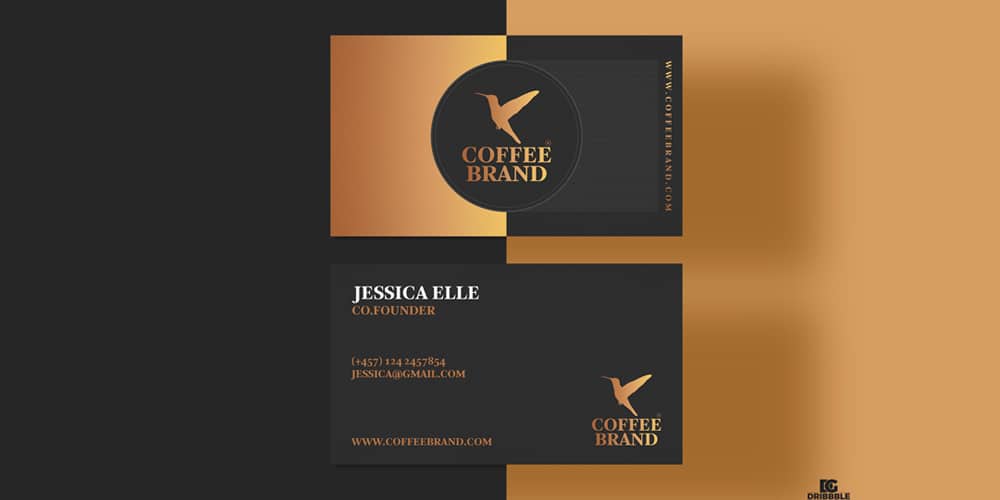 100+ Free Business Cards PSD 190 Creative Coffee Business Card Design Template