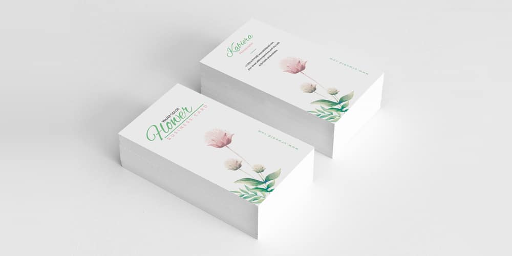 100+ Free Business Cards PSD 334 Creative Floral Business Card Template