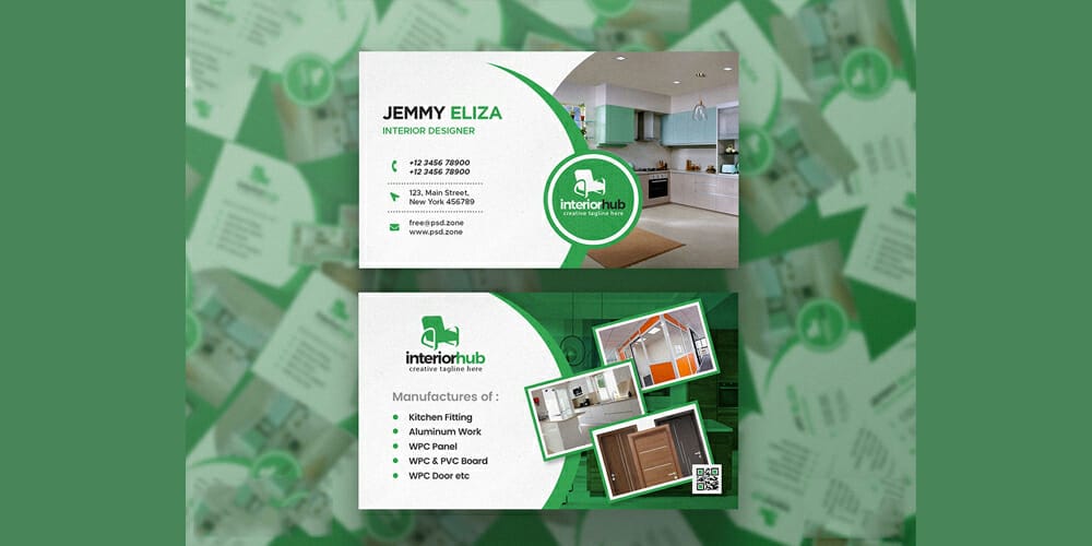 Creative Interior Designer Business Card