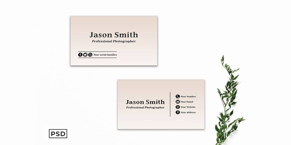 100+ Free Business Cards PSD 66 Creative Minimal Business Card Template