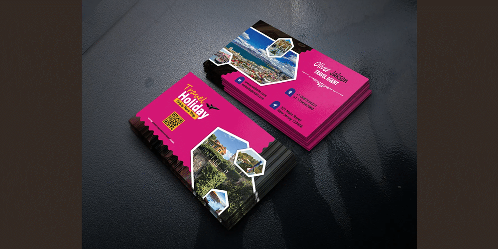 100+ Free Business Cards PSD 337 Creative Travel Business Card