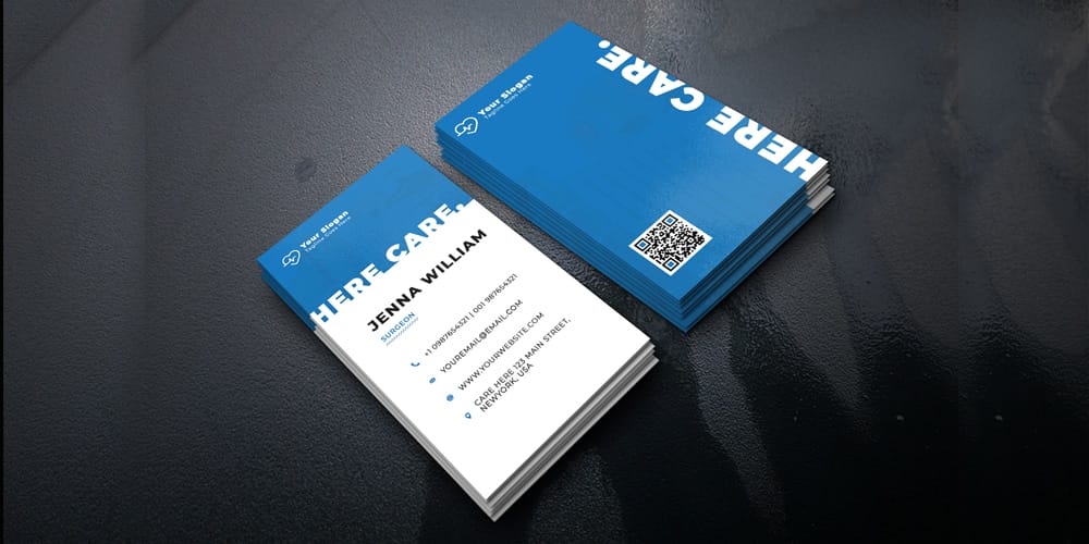 100+ Free Business Cards PSD 52 Doctor Business Card Template PSD