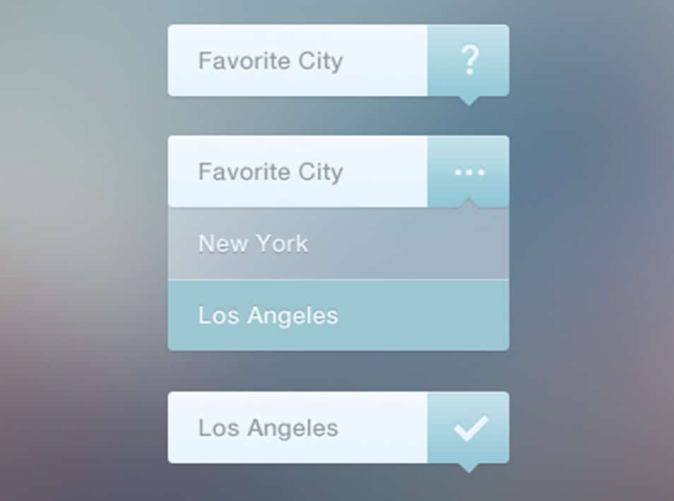 Elegant Dropdown Navigation PSD Elegant Dropdown Navigation PSD