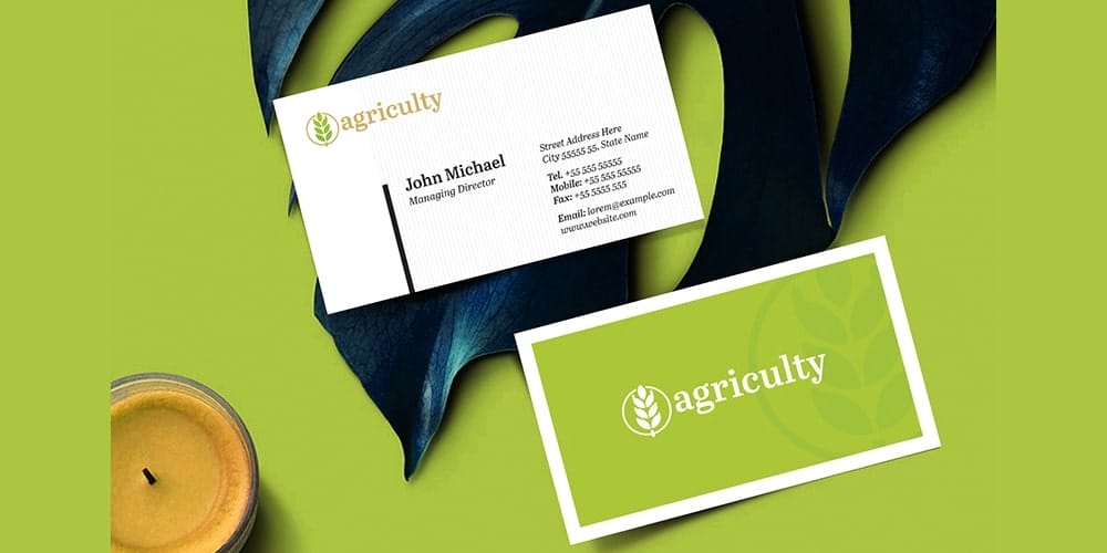 Farm House and Agriculture Business Card PSD