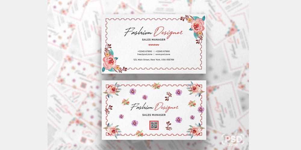 100+ Free Business Cards PSD 21 Fashion Designer Business Card Design Template PSD