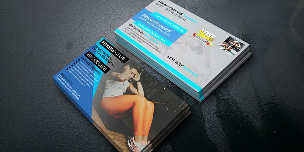 100+ Free Business Cards PSD 336 Fitness Business Card Templates