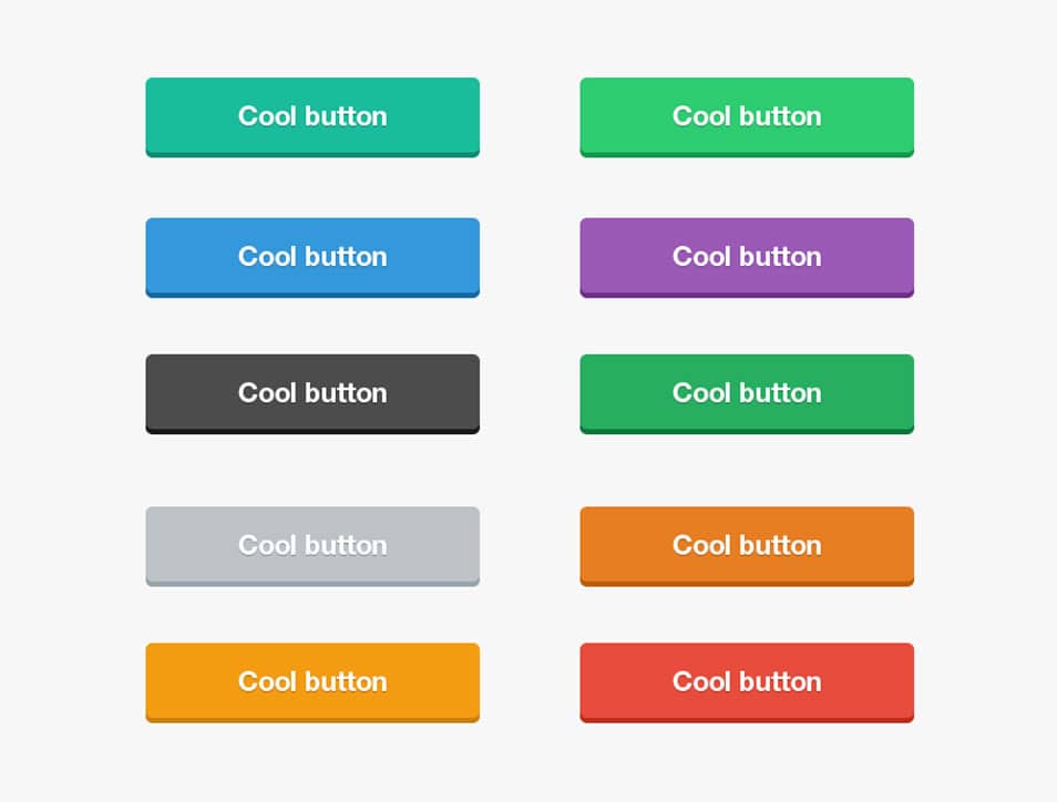 Flat Buttons PSD