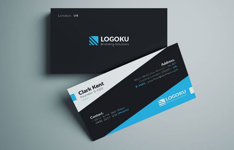 Free Corporate Business Card Template PSD