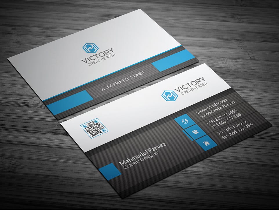 Free Corporate Business Card Template PSD