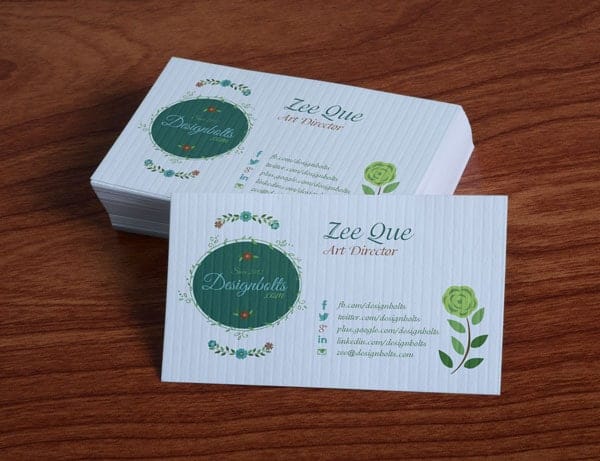 100+ Free Business Cards PSD 335 Free-Floral-Business-Card-Template-PSD