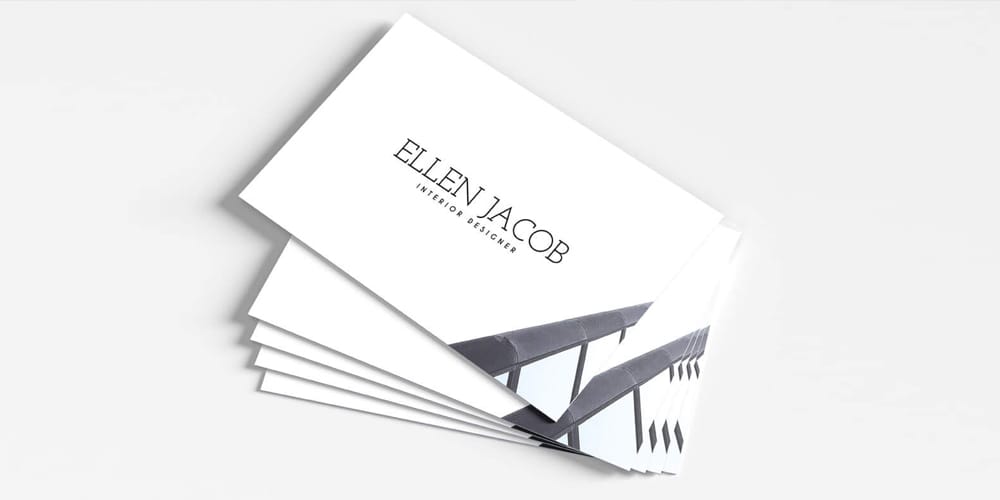 Free Interior Design Business Card Template PSD