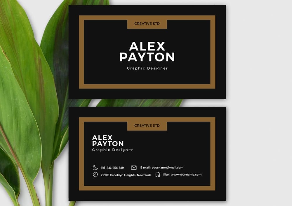 Free Minimal Business Card Template PSD