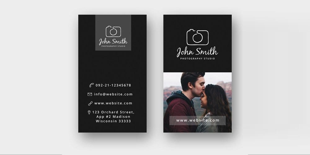 100+ Free Business Cards PSD 90 Free Minimal Photographer Business Card Template PSD