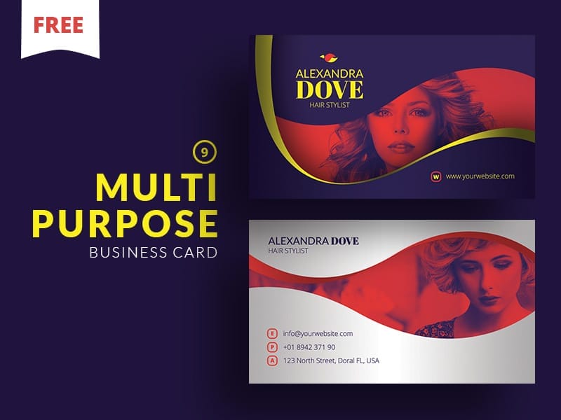 100+ Free Business Cards PSD 363 Free Multipurpose Business Card PSD