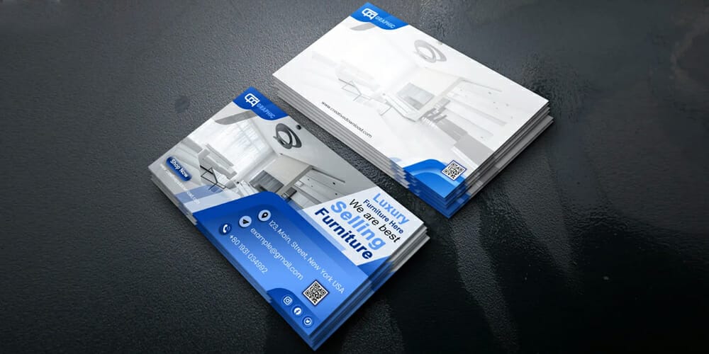 100+ Free Business Cards PSD 479 Furniture Business Card Design