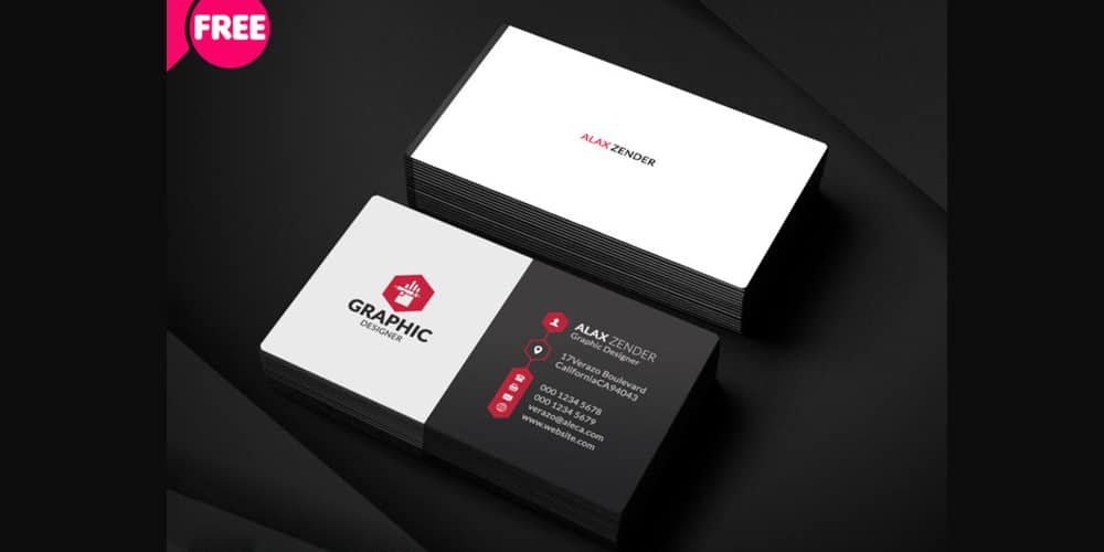 100+ Free Business Cards PSD 172 Graphic Designer Business Card PSD