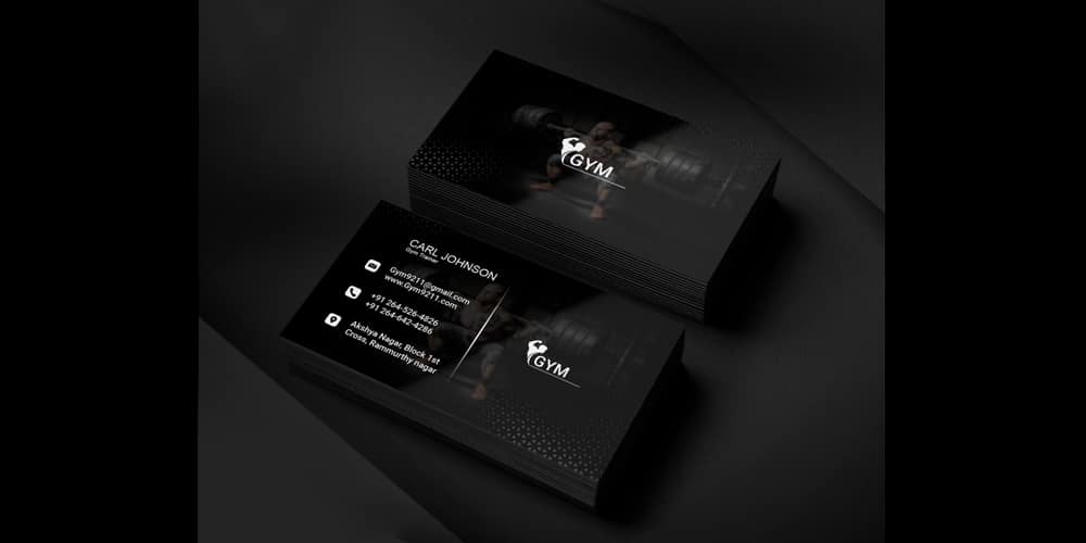 100+ Free Business Cards PSD 100 Gym Business Card PSD