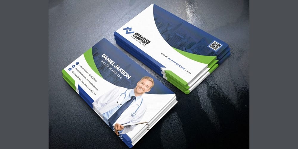 100+ Free Business Cards PSD 57 Hospital and Health Care Business Card PSD