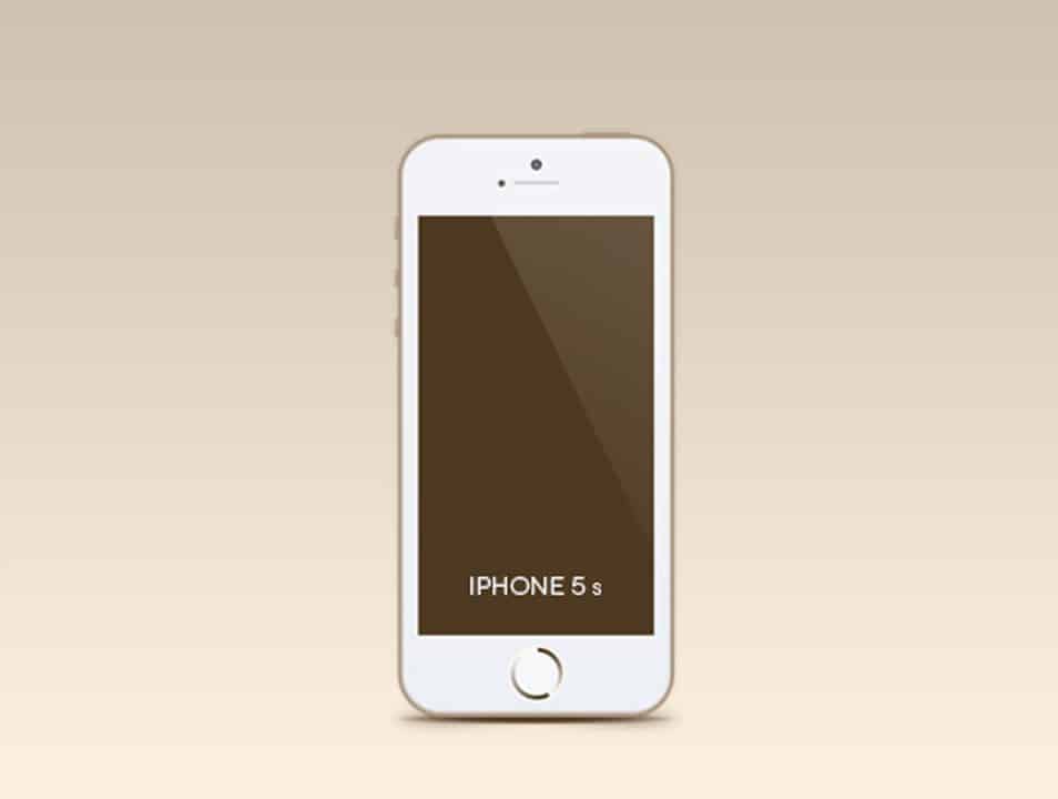 Iphone 5s Mockup (Psd)