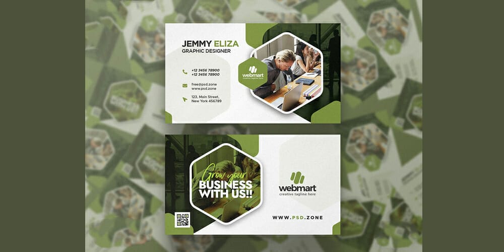 100+ Free Business Cards PSD 297 Marketing Agency Business Card Template