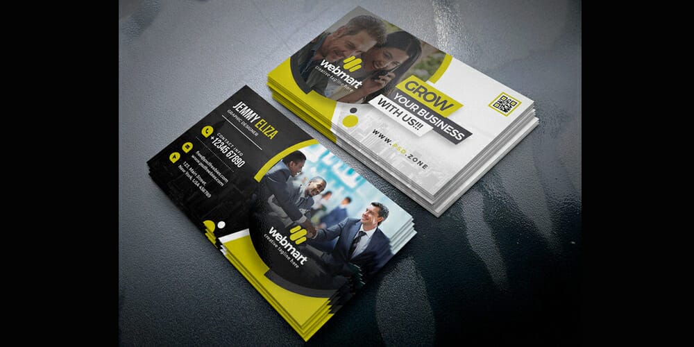 100+ Free Business Cards PSD 296 Marketing Company Business Card Templates