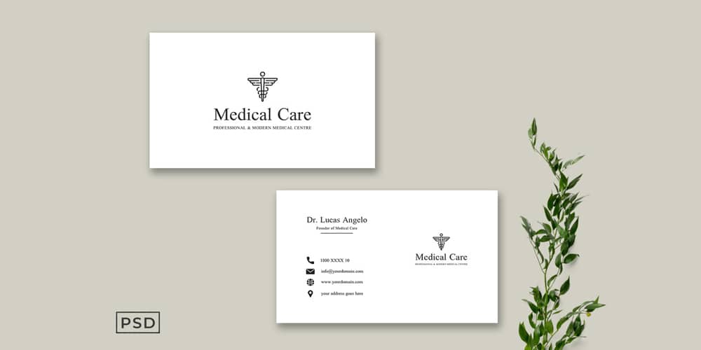 100+ Free Business Cards PSD 46 Medicare Business Card Template