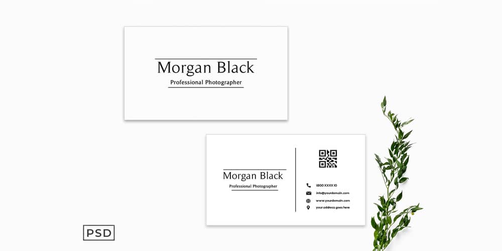 100+ Free Business Cards PSD 71 Minimal Business Card Template V2