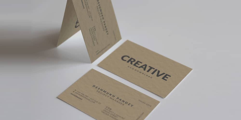 100+ Free Business Cards PSD 376 Minimal Classic Business Card PSD