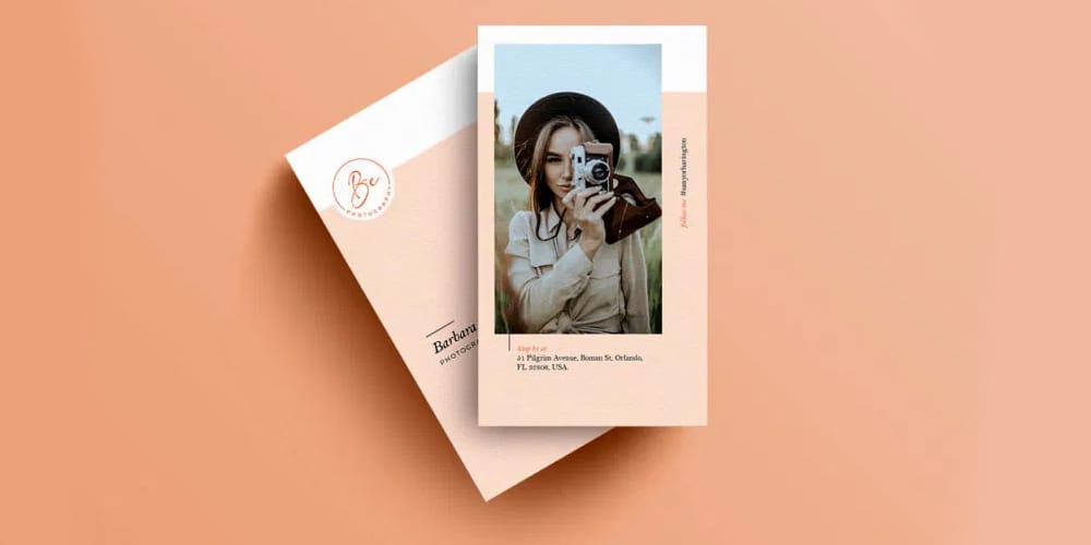 100+ Free Business Cards PSD 60 Minimal Photography Business Card