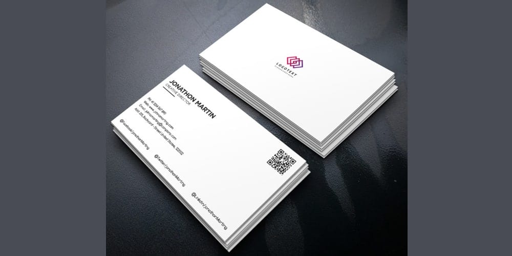 100+ Free Business Cards PSD 381 Minimalist Business Card PSD