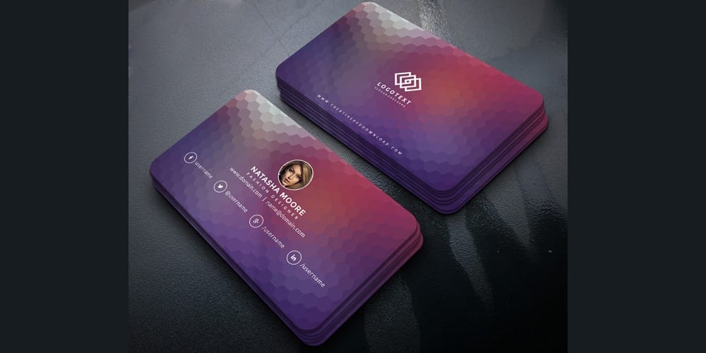 Minimalist Fashion Designer Business Card PSD