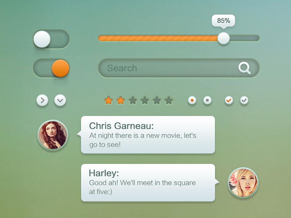 75+ Latest Free UI designs PSD 28 Mobile widget UI design-PSD