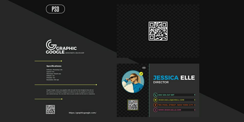 Modern Business Card Design Template For Designers