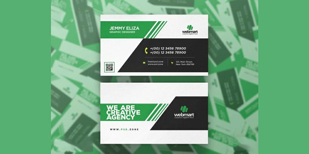 100+ Free Business Cards PSD 161 Modern Business Card Template