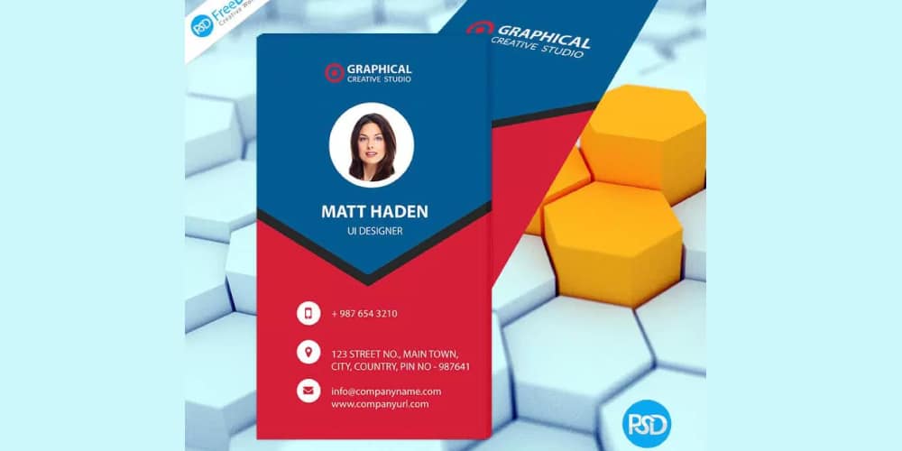 100+ Free Business Cards PSD 174 Modern Business Card Template PSD