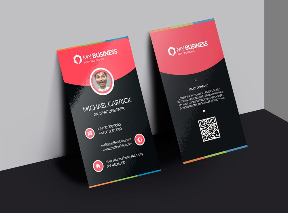 100+ Free Business Cards PSD 283 Modern Corporate Business Card PSD