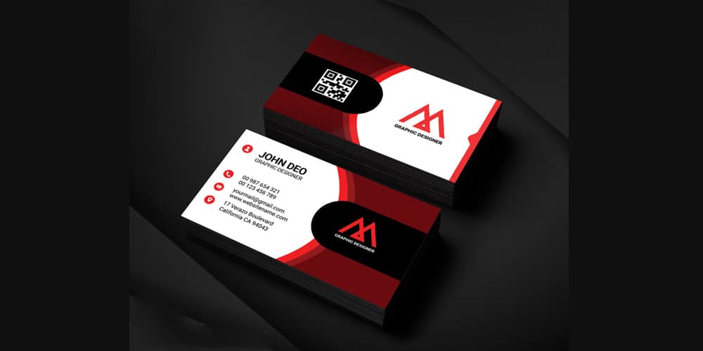 100+ Free Business Cards PSD 149 Modern Graphic Designer Business Card PSD