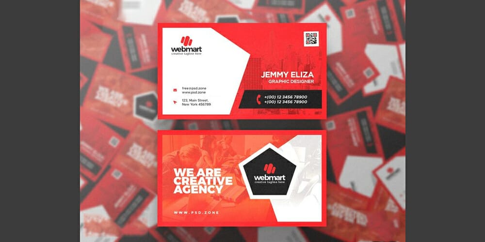 100+ Free Business Cards PSD 162 Multipurpose Designer Business Card Template